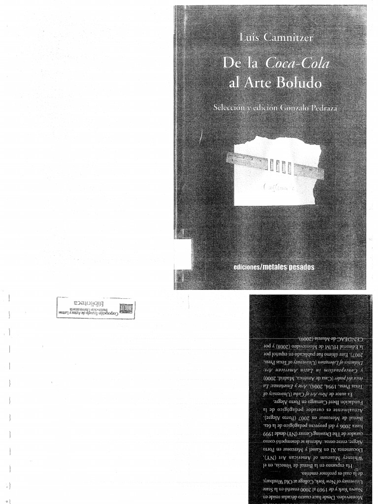 Libro De La Coca Cola Al Arte Boludo