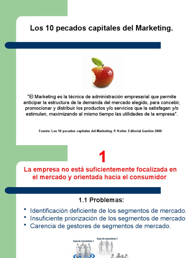 Libro Los 10 Pecados Capitales Del Marketing