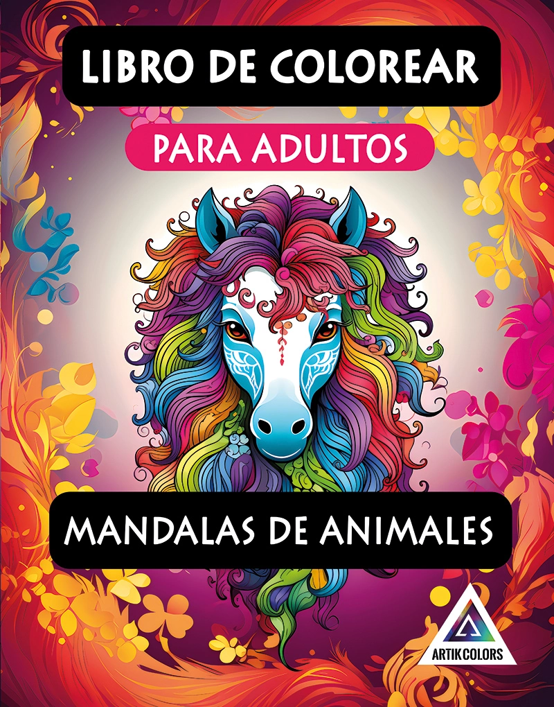 Libro Mandalas Caballos Libro De Colorear