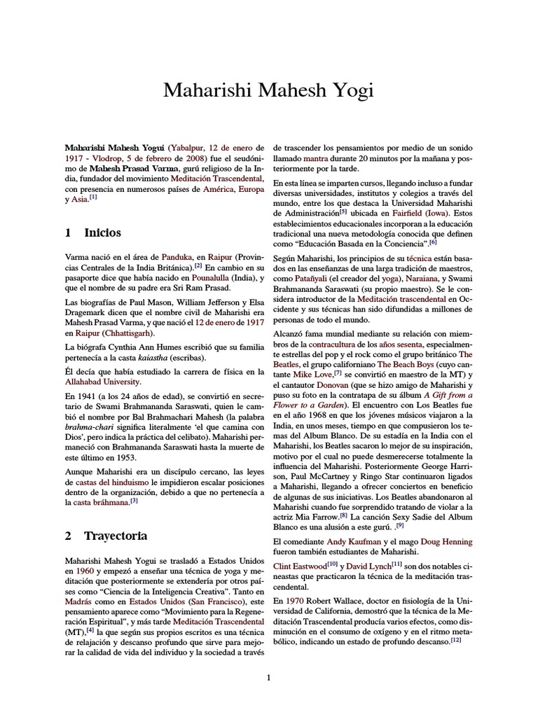 Libro Meditacion Trascendental De Maharishi Mahesh Yogi